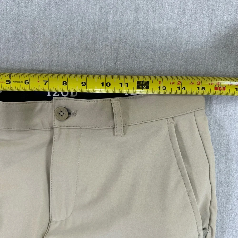 IZOD GOLF Pants Men's 30x32 Khaki Flat Front Chino Pants Performance Stretch‎